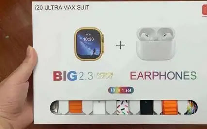 I20 Ultra Max Suit 10 In 1 Smart Watch With Airpods Comfortable Wear Stylish Design For Daily Use And Fashion Needs